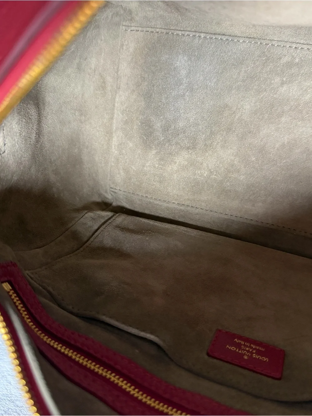 💞🔥 LOUIS VUITTON SOFIA COPPOLA SC MM LEATHER ROUGE BAG💕